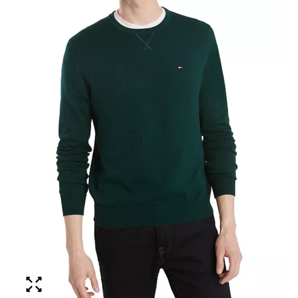 Tommy Hilfiger men’s green crewneck sweater Size L